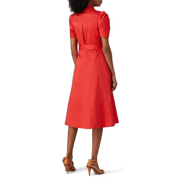 Shoshanna Red Button-Down Dress - Picture 3 of 8